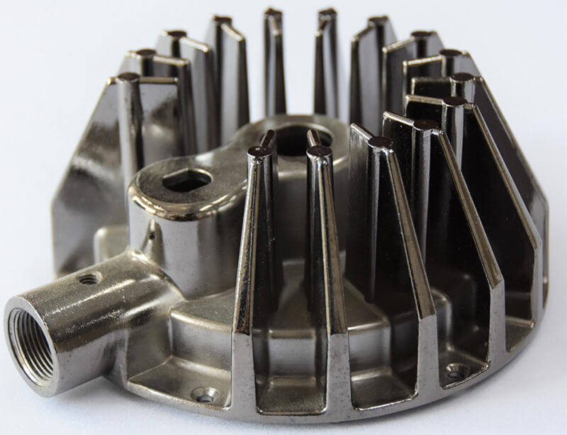 What process principle does aluminum alloy die casting use?